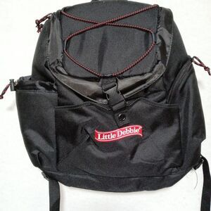 Little Debbie Insulated Backpack Black Logo Zippered Pockets New Without Tags